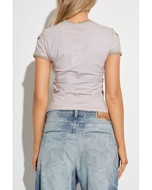 DIESEL Pink T-Shirt 'T-Grafi'