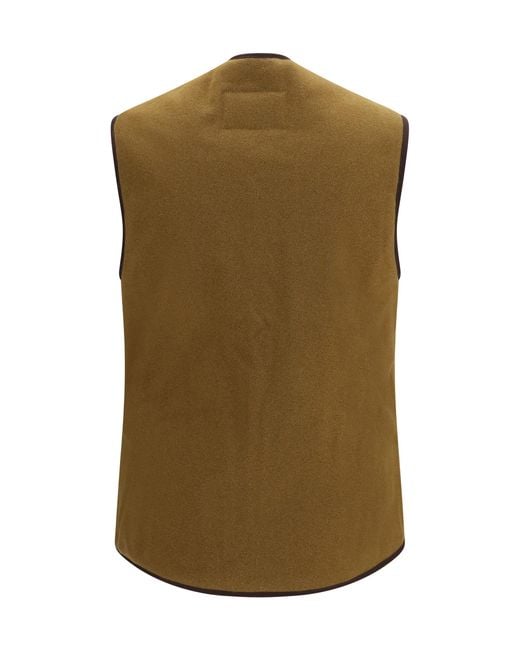 Barbour Green Fleece Vest Acrylic Jacket for men