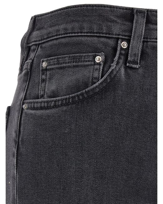 Totême Gray Jeans High-Waisted Denim Organic Cotton