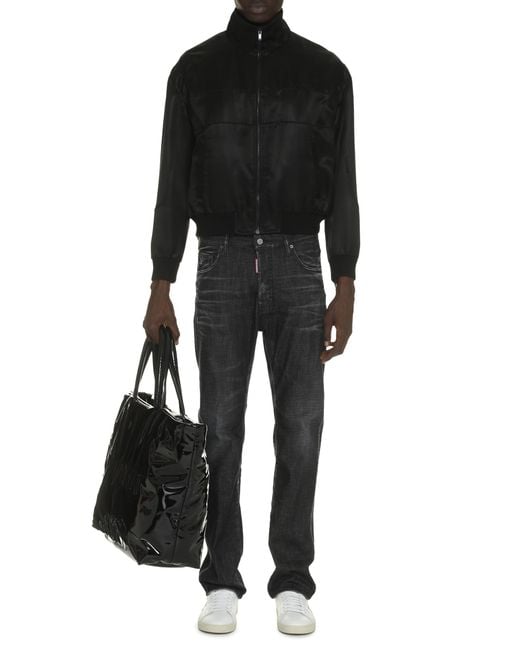 Saint Laurent Black Teddy Full-Zip Jacket Bomber for men