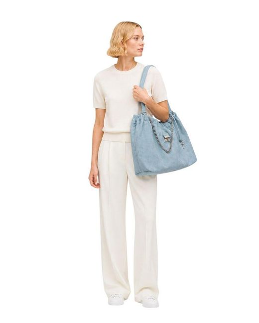 Marc Jacobs Blue Tote Bag Cow Leather Tote-Bags
