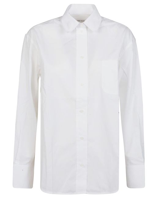 Victoria Beckham White Oversized Long Sleeve Shirt