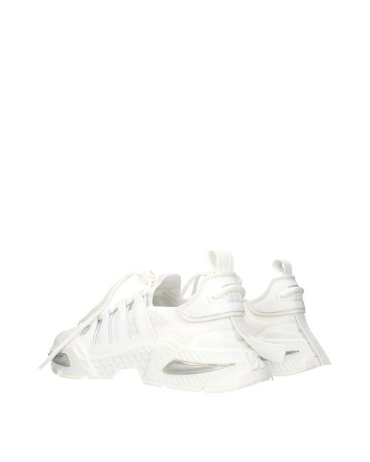 Dolce & Gabbana White Dolce&Gabbana Fabric Sneakers for men