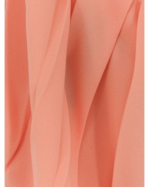 Max Mara Pontida Long Dress With Metal Detail in White | Lyst