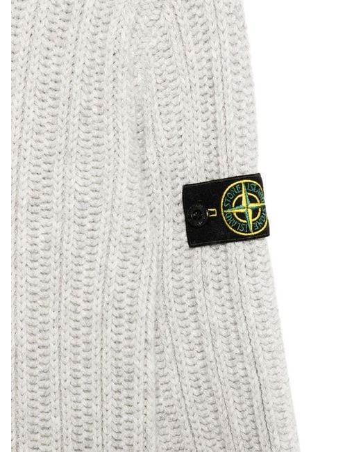 Stone Island White Junior Sweater for men