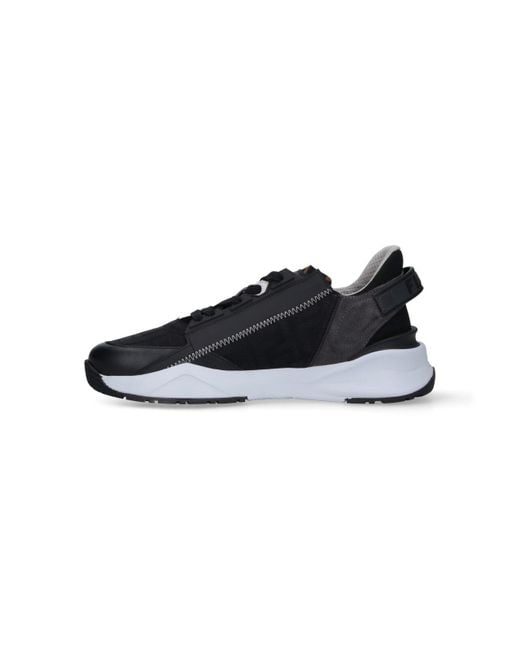 Fendi Black "Flow" Low-Top Sneakers for men