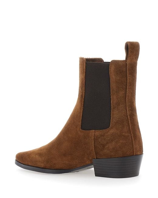 Strategia Brown Ankle Boot Nina Bootie Leather