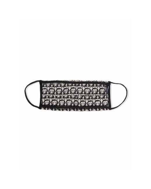 Ferragamo Black Face Mask Accessory