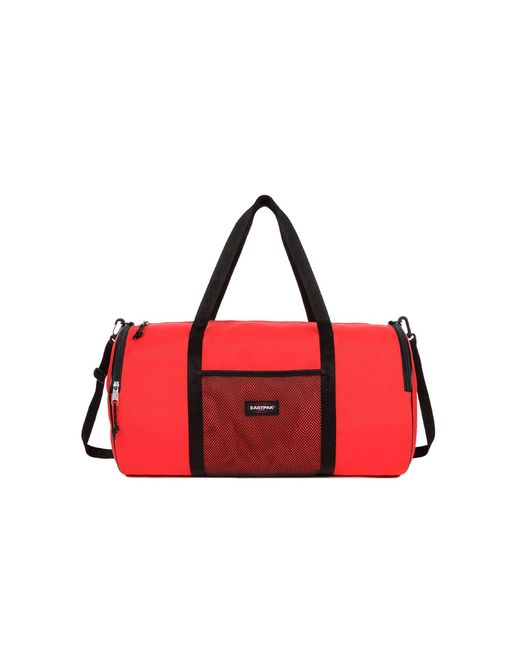 Eastpak Red X Telfar Large Duffel Logo Patch Duffle Bag for men