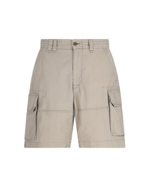 Polo Ralph Lauren White Cargo Shorts for men