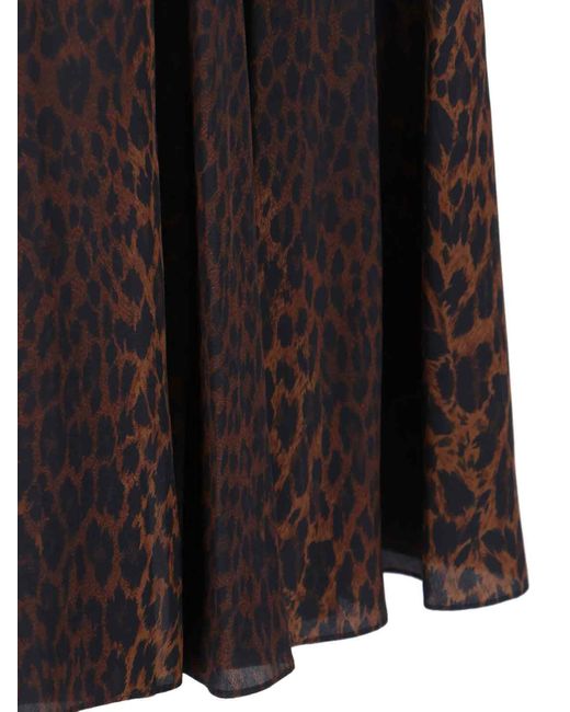Balenciaga Multicolor Leopard-Print Maxi Skirt