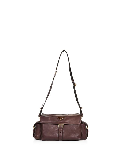 Prada Brown Sienna Prada Explore Medium Shoulder Bag