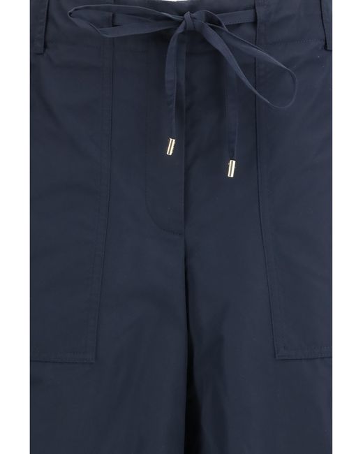 Alaïa Blue Cargo Trousers Radzimir Polyester