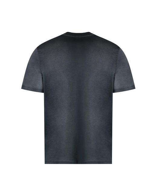 Amiri Black Cotton Crew-neck T-shirt for men