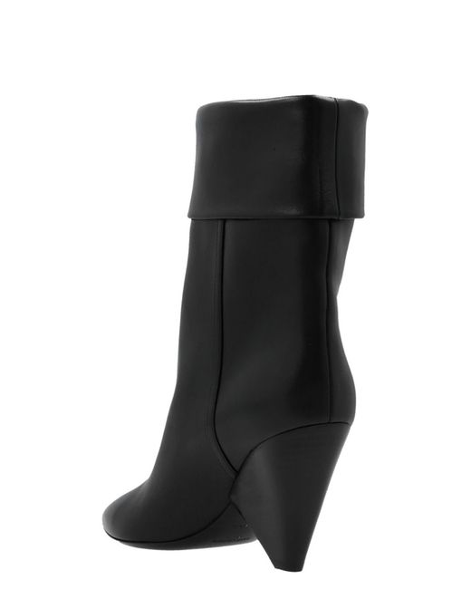 Saint Laurent Black Nikki Ankle Boots