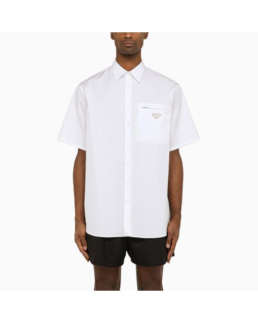 Prada White Short-Sleeved Shirt for men
