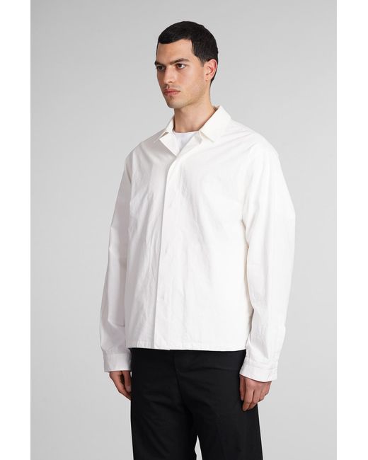 OAMC White System Shirt Casual Jacket for men