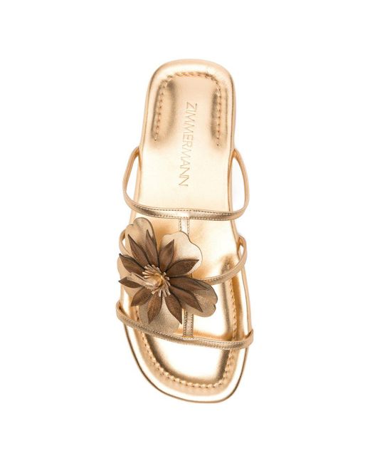 Zimmermann Natural Slip-On Sandals