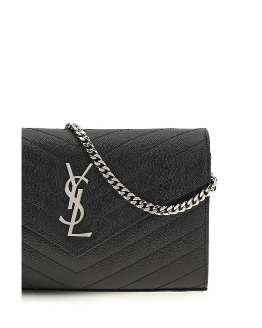 Saint Laurent Black Chain Wallet