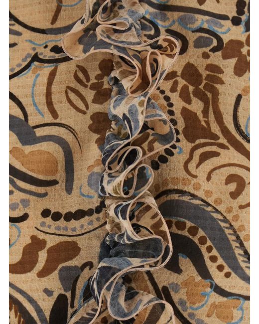 Etro Natural Mini Dress Polyester