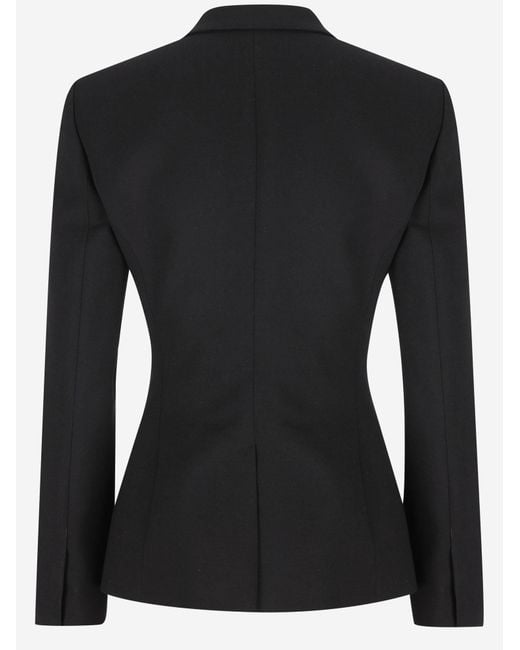 Gucci Black Stretch Wool Blend Jacket