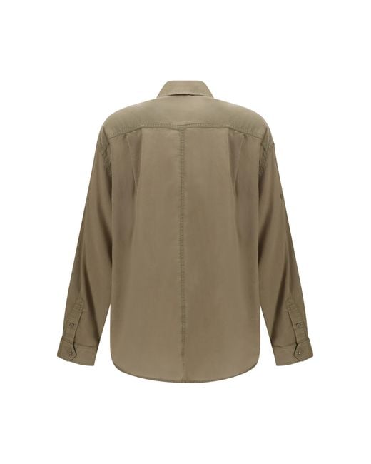 Isabel Marant Natural Valiane Shirt Cotton