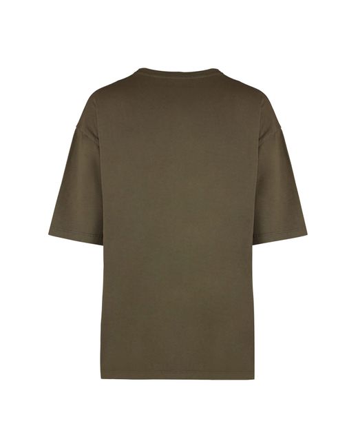 Zadig & Voltaire Green Cotton Crew-Neck T-Shirt