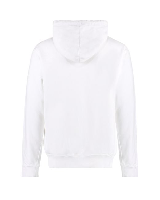 DSquared² White Cotton Hoodie Jumpers for men