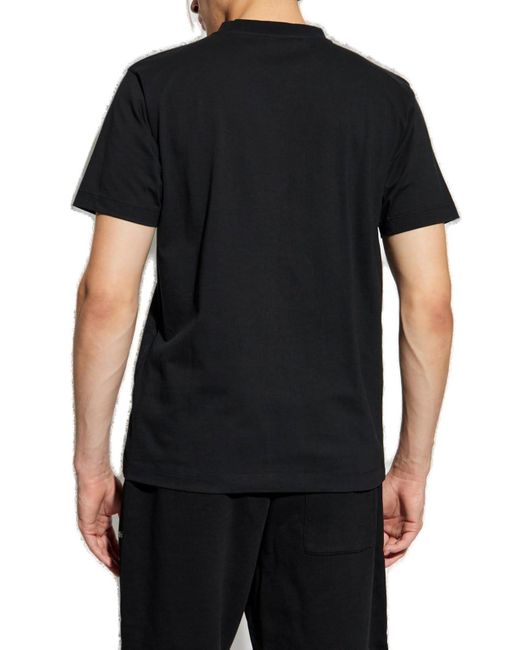 Off-White c/o Virgil Abloh Black Flock Arrow Crewneck T-Shirt for men