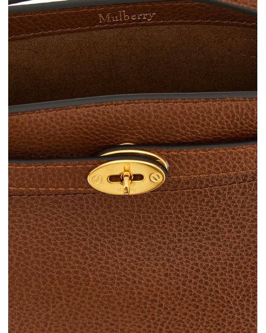 Mulberry Brown Calfskin Crossbody Bag