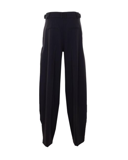 Patrizia Pepe Blue Trousers Polyester