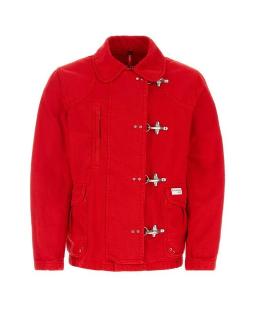 Fay Red Cotton Jacket for men