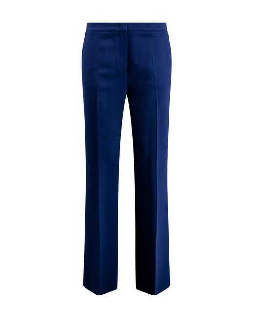Etro Blue Trousers With An Ironed Pleat