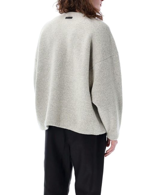 Fear Of God Gray Boucle Straight Neck Sweater for men