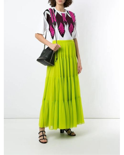 Valentino Yellow Maxi Skirts