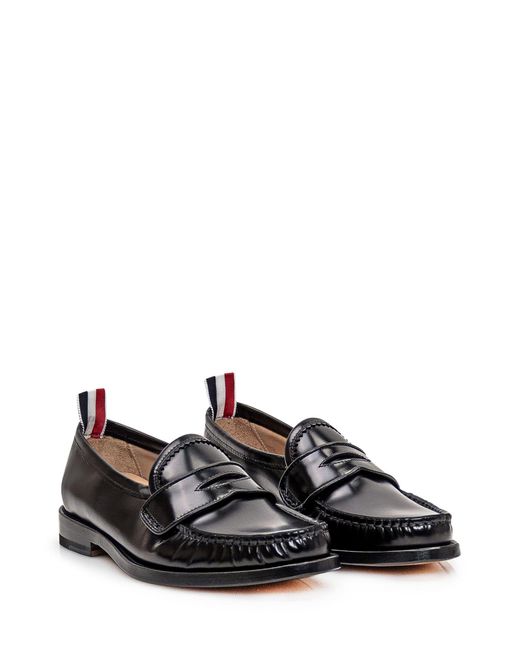Thom Browne White Leather Moccasin