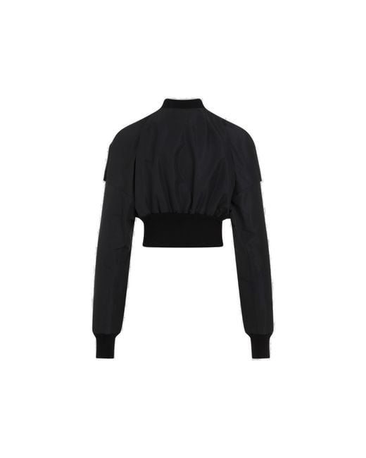 Rick Owens Black Collage Bomber Jacket For