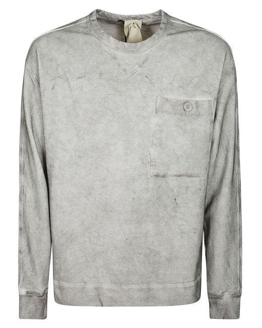 C P Company Gray Roundneck Sweatshirt for men