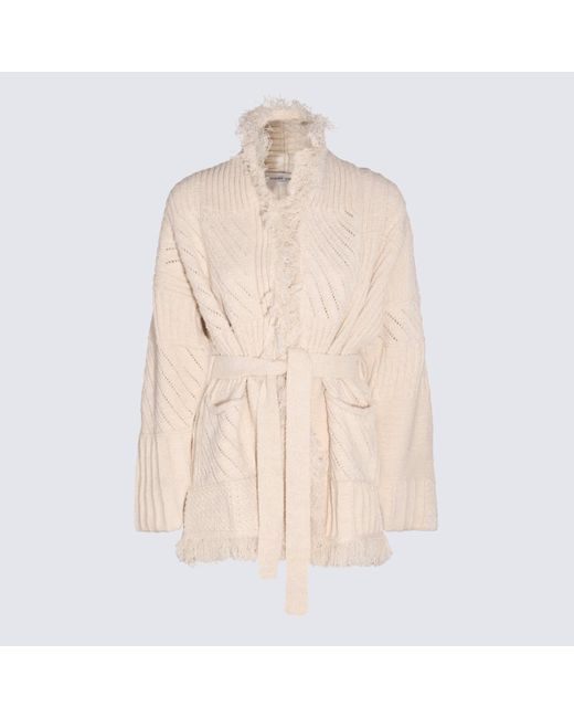 Golden Goose Deluxe Brand Natural Wool Knitted Cardigan
