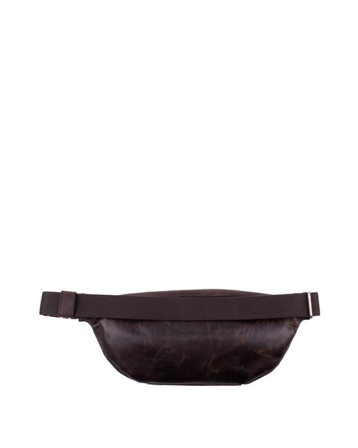 Orciani Brown Leather Pouch for men
