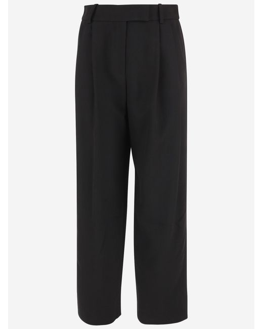 Giorgio Armani Black Silk Trousers