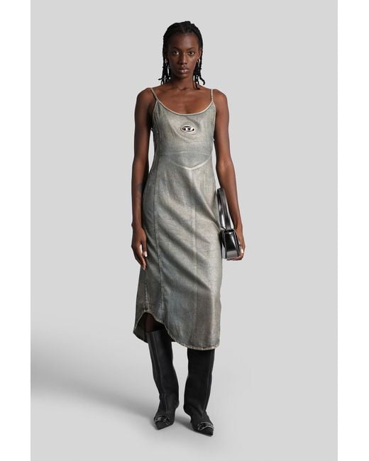 DIESEL De-Vera-S Long Dress in Blue | Lyst DIESEL De-Vera-S Long Dress in Blue | Lyst