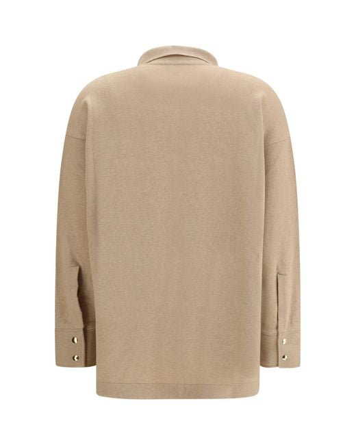 Fabiana Filippi Natural Knit Shirt Wool
