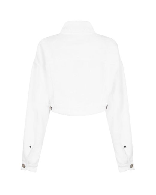 DSquared² White Cropped Towel Jacket