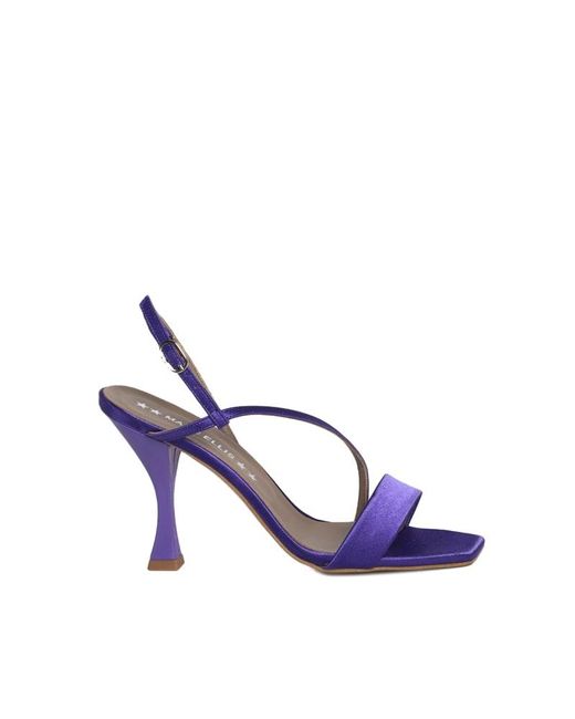 Marc Ellis Nia Satin Sandals in Purple | Lyst