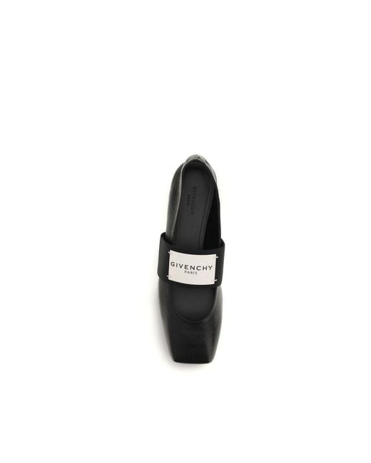 Givenchy Black Lamb Ovis Aries Ballet Flats