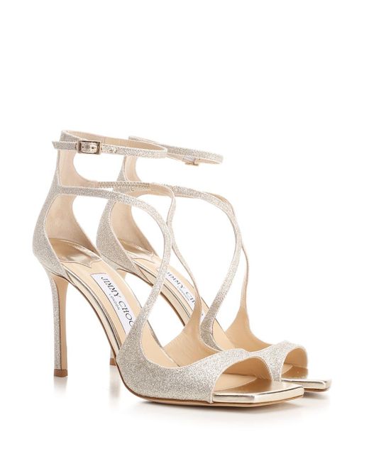 Jimmy Choo White Azia 95 Sandal