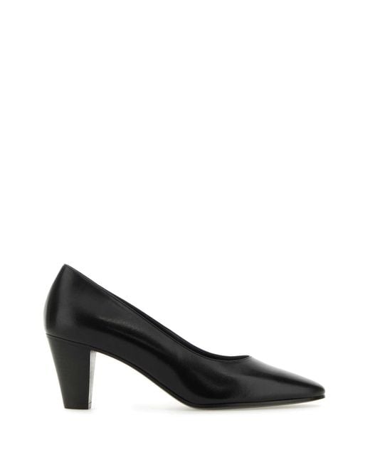 The Row Black Heeled Shoes