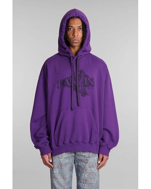 Lanvin Purple Sweatshirt for men
