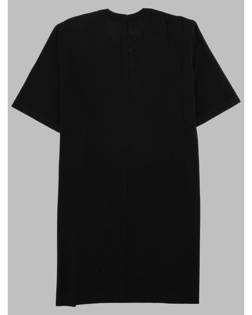 Rick Owens Black T-Shirt Level T Cotton T-Shirts for men